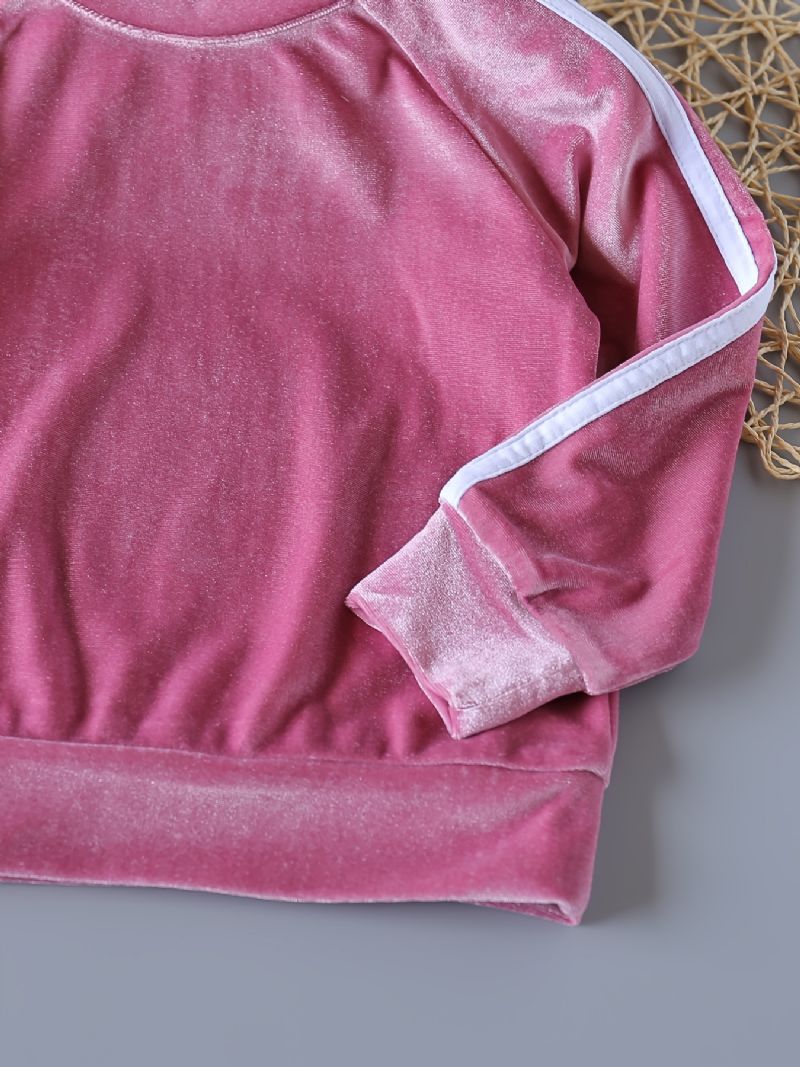 Piger Sweatshirt Toppe & Bukser Sæt Vinter Nyt Børnetøj