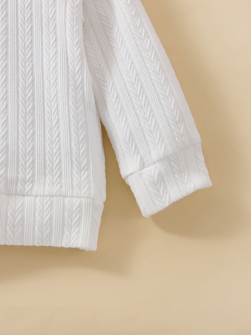 Småbørn Børn Baby Pigetøj Mode Langærmet Pullover Sweater Og Kort Nederdel Forår Efterår Outfits