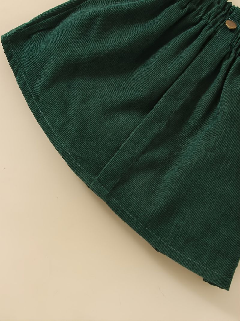 Småbørn Børn Baby Pigetøj Mode Langærmet Pullover Sweater Og Kort Nederdel Forår Efterår Outfits