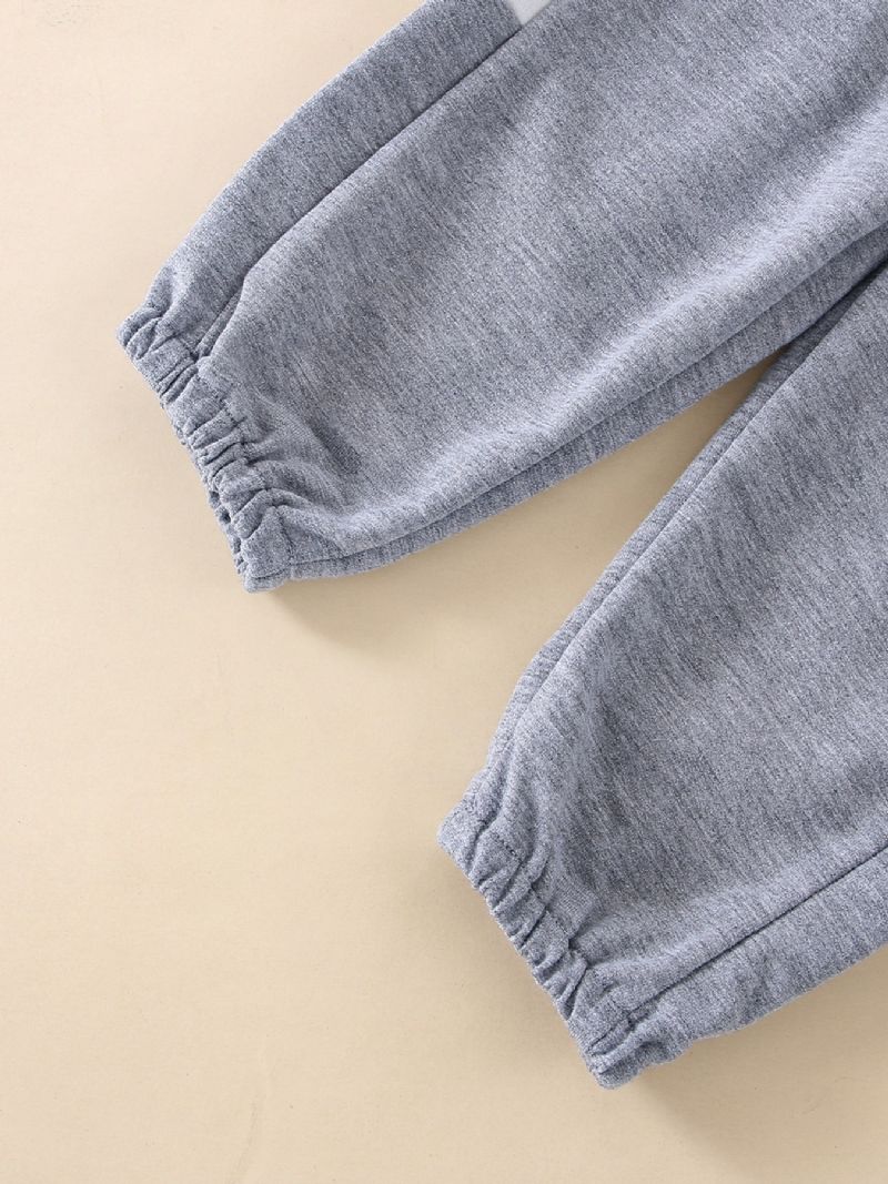 Småbørn Piger Langærmet Pullover Sweatsuit Big Bow Sweatshirt Med Joggerbukser