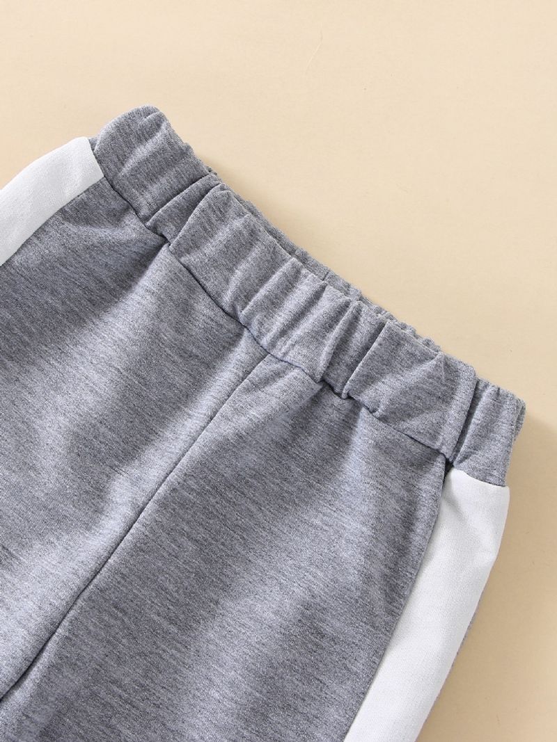 Småbørn Piger Langærmet Pullover Sweatsuit Big Bow Sweatshirt Med Joggerbukser