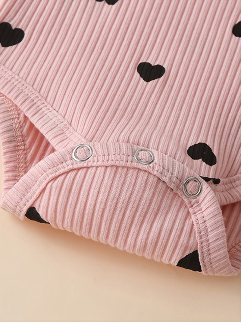 Toddler Nyfødt Baby Pige Langærmet Rullebukser +bukser +pandebånd 3stk Sæt