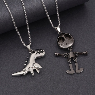 Drenge Dinosaur Skull Pendant Halskæde Hip Hop Sweatshirt Chain Børnegave