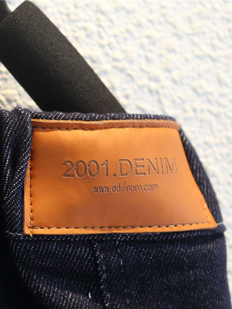 1 Stk Drenge Casual Denim Jeans Med Lomme Til Vinter