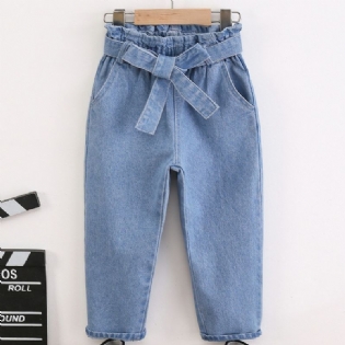 2023 Efterår Vinter Nye Moderigtige Afslappede Jeans Til Piger