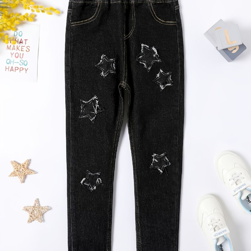2023 Efterår Vinter Nye Store Børn Denim Casual Jeans