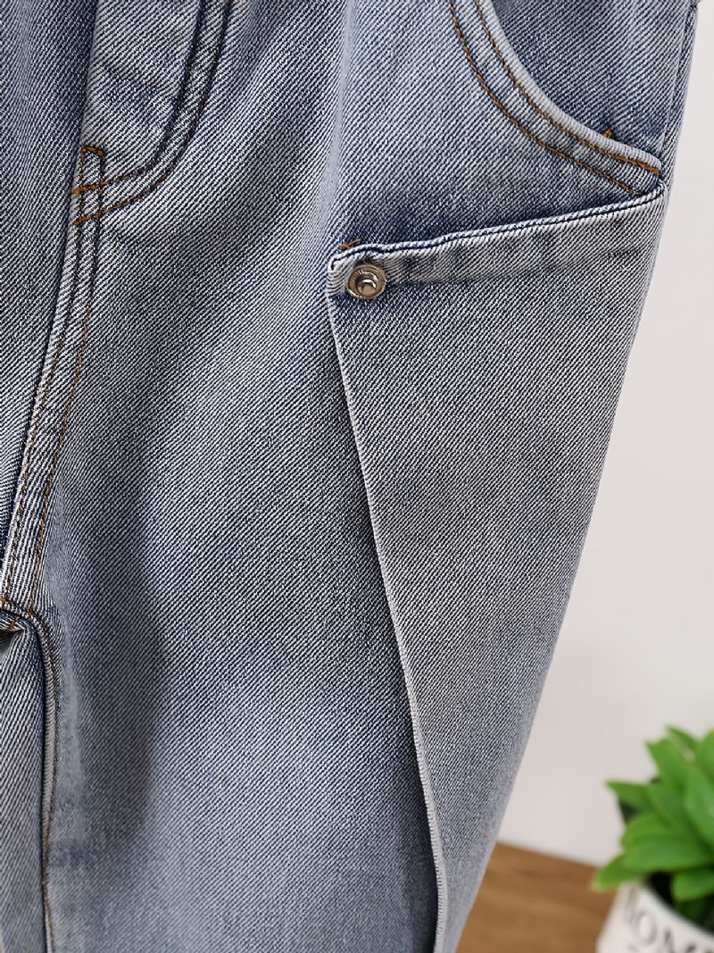 Baby Drenge Jeans Casual Plys Varm Elastisk Talje Bukser Børnetøj