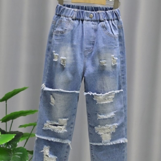 Babypiger Ripped Jean Distressed Denimbukser