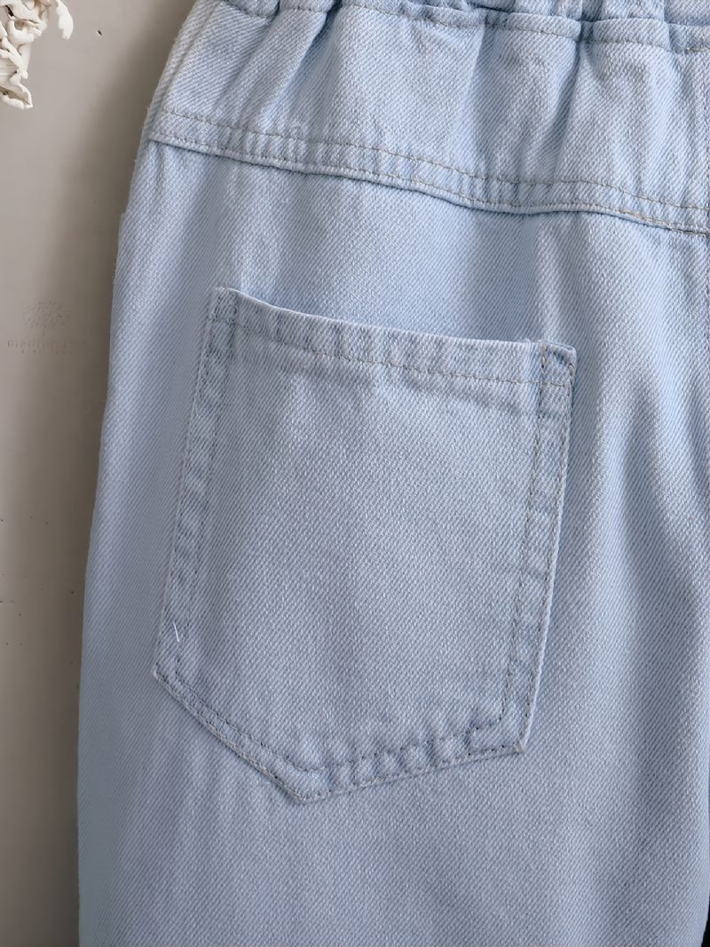 Børn Piger Denim Sødt Print Jeans Efterår Vinter