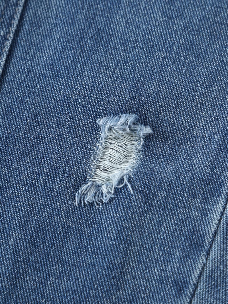 Børn Teenagere Piger Jeans Med Elastisk Linning Og Lommer