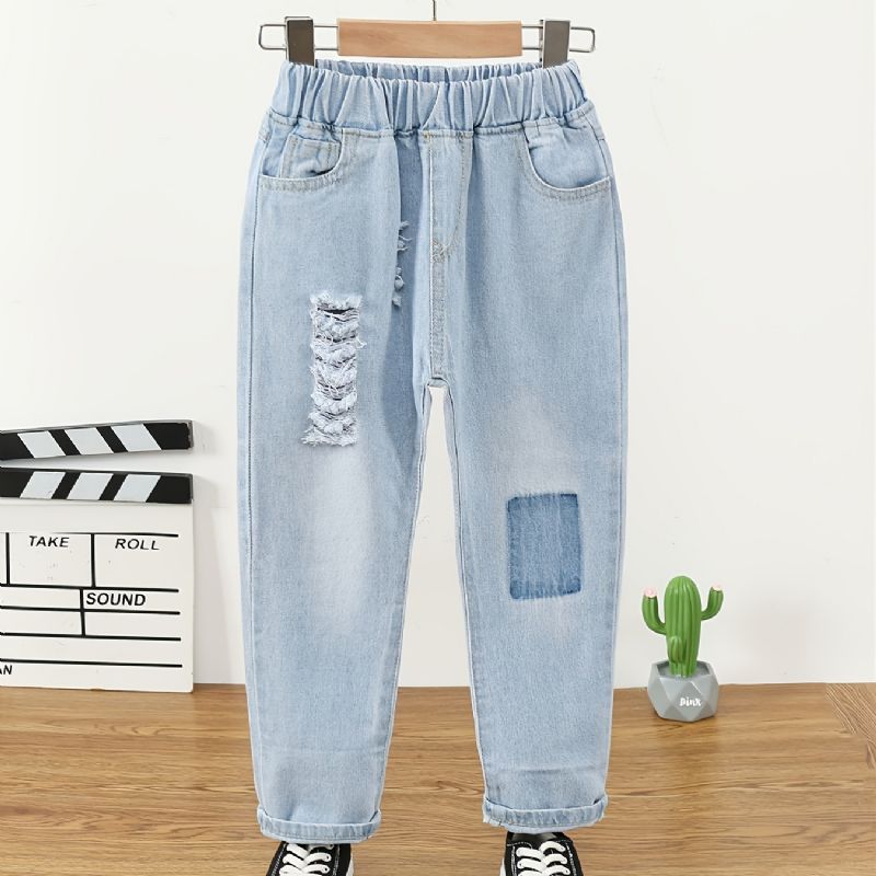Drenge Mode Denim Jeans Til Efterår / Vinter