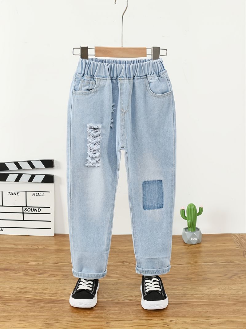 Drenge Mode Denim Jeans Til Efterår / Vinter