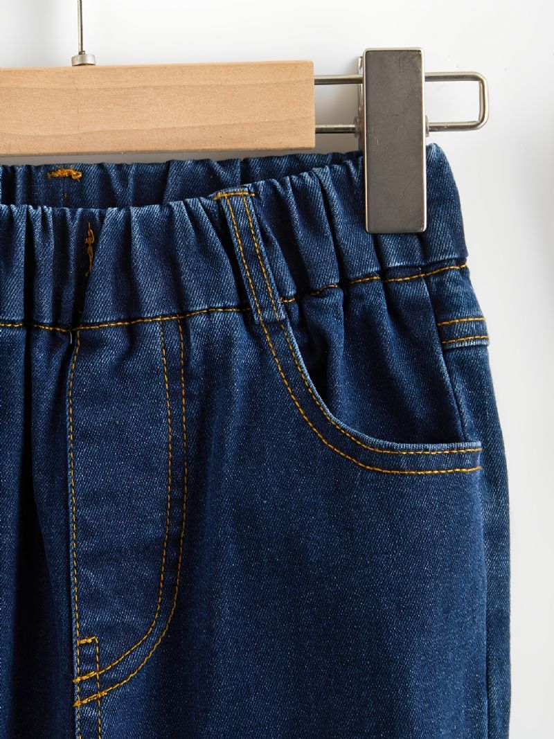 Drenge Skinny Jeans Casual Elastiske Taljebukser Børnetøj