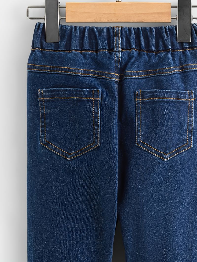 Drenge Skinny Jeans Casual Elastiske Taljebukser Børnetøj