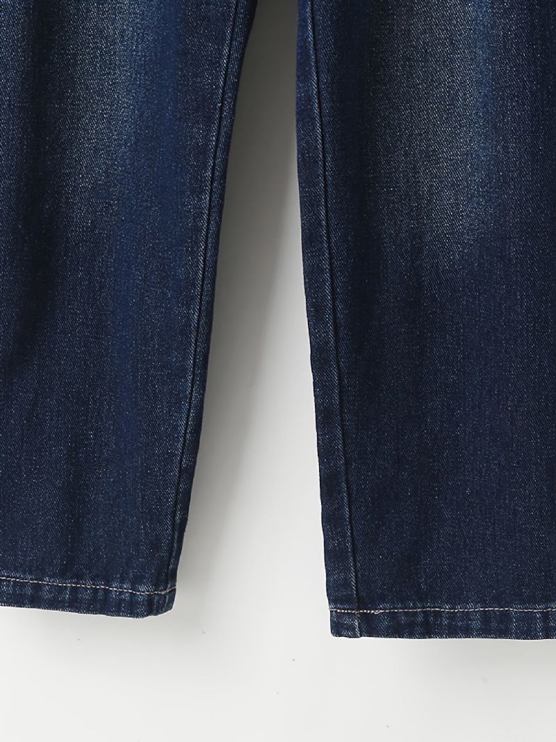 Drenge Tilspidsede Jeans Med Elastisk Linning