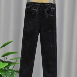 Efterår Vinter Piger Moderigtige Casual Pearl Jeans