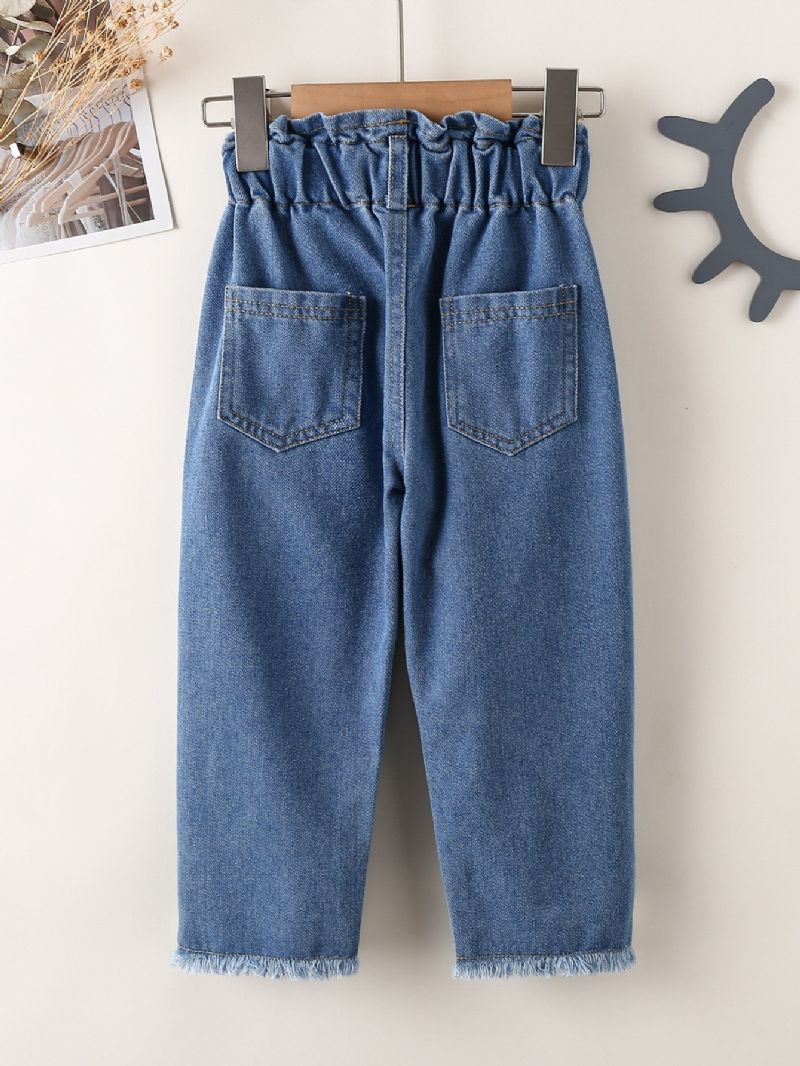 Ensfarvede Jeans Til Piger