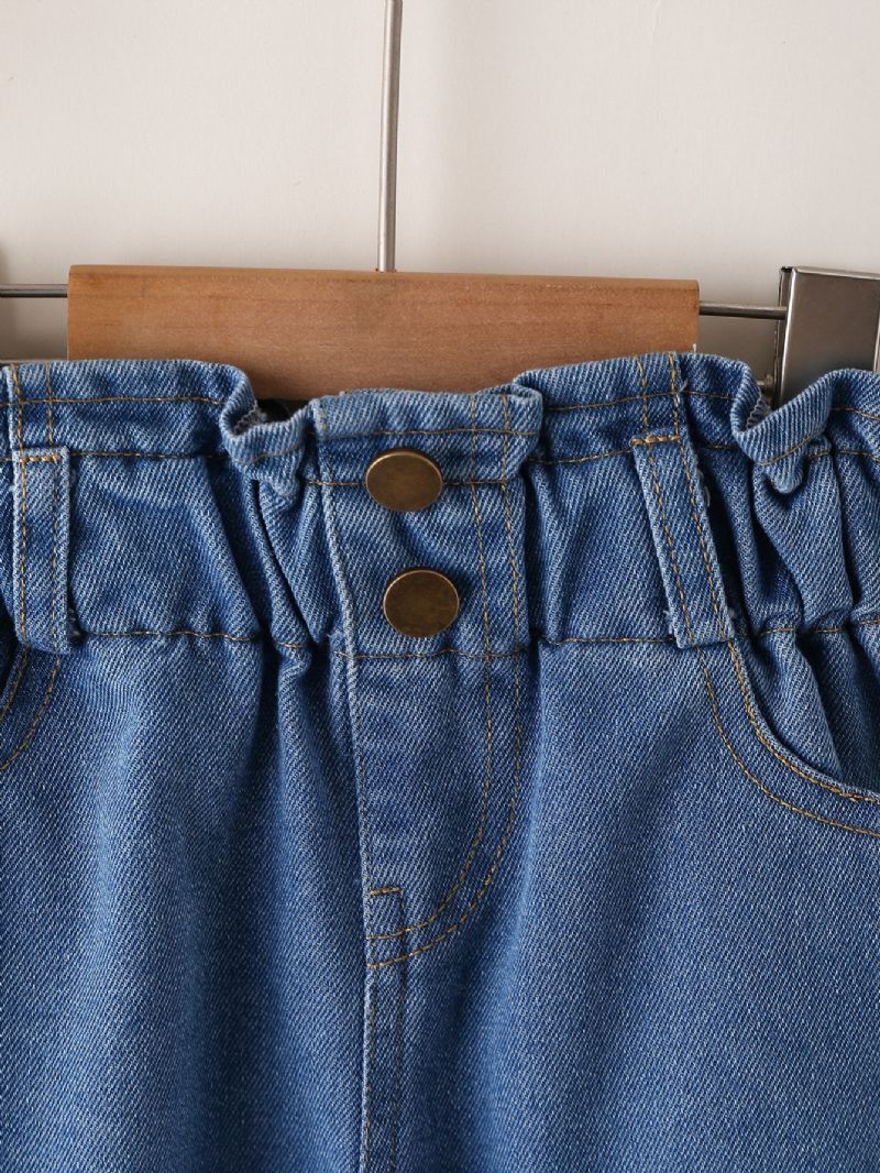 Ensfarvede Jeans Til Piger