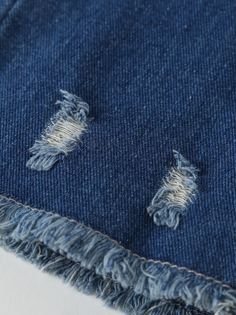 Jeans Med Brede Ben Til Piger Med Elastisk Linning