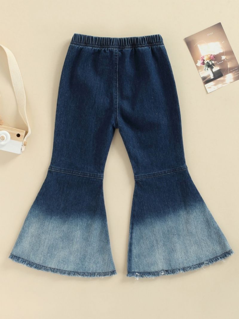 Pigebukser Med Udsving Casual Elastiske Jeans