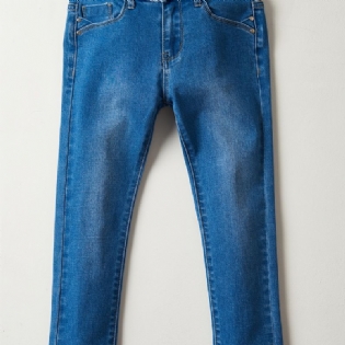 Piger Casual Faded Denim Jeans Curvy Børnetøj