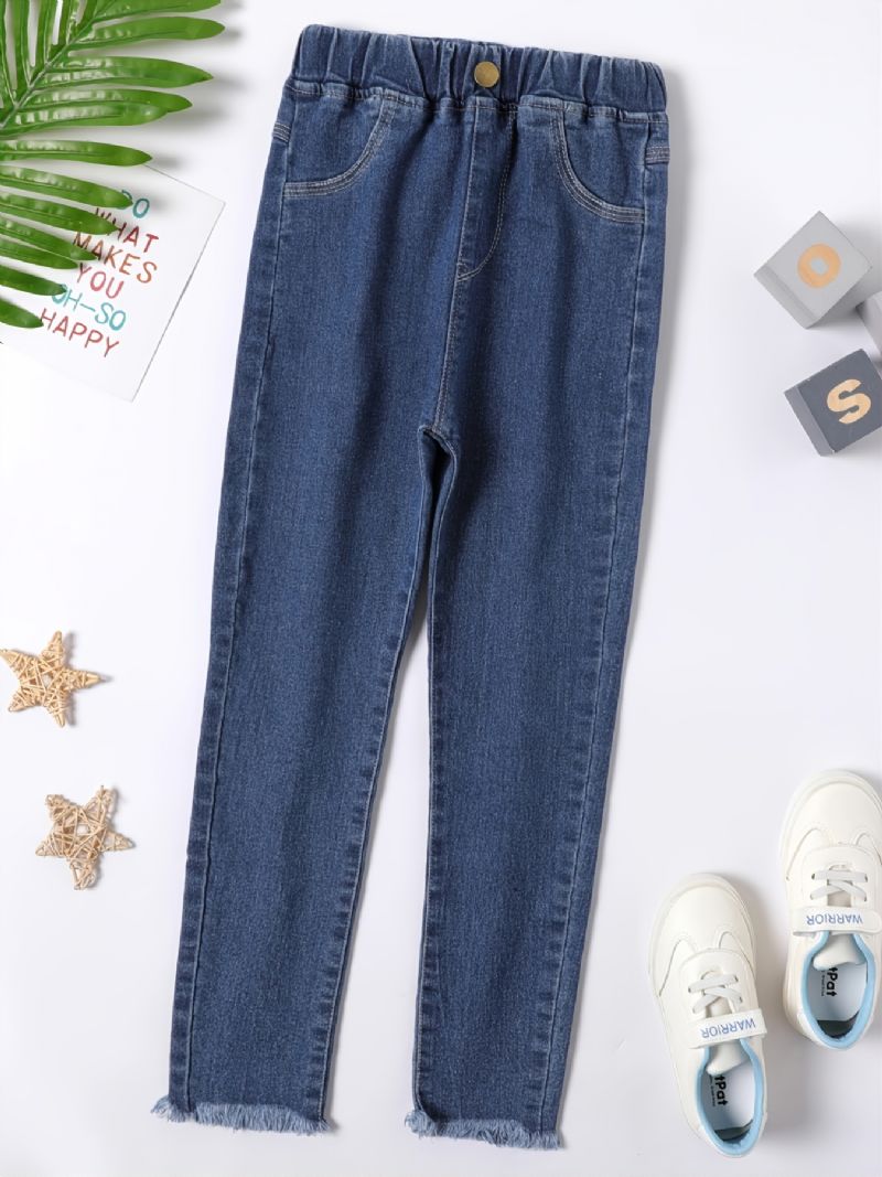 Piger Casual Modeable Blå Denim Jeans
