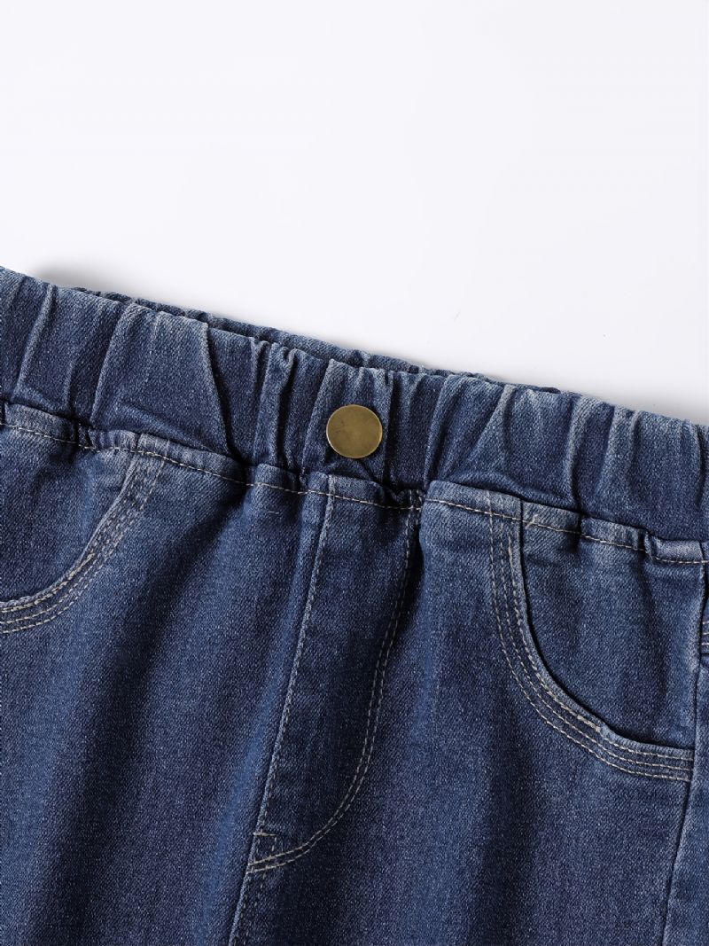 Piger Casual Modeable Blå Denim Jeans
