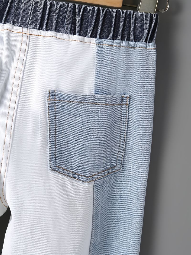 Piger Casual Street Style Bomuldssyning Denim Jeans Til Vinteren