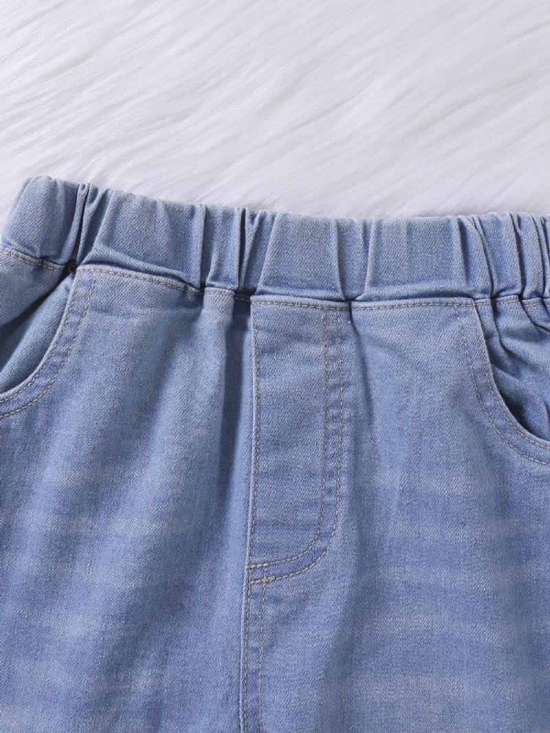 Piger Mode Brodery Star Jeans