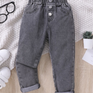 Piger Mode Washed Denim Jeans