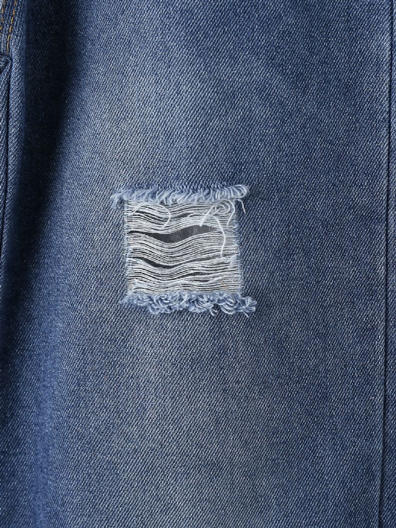 Piger Rippede Jeans Med Brede Ben