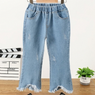 Piger Simple Mode Casual Denim Flared Jeans