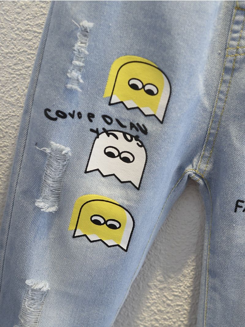 Ripped Denim Jeans Til Drenge
