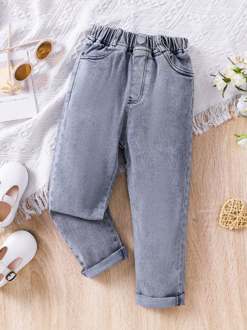 Solide Casual Jeans Til Børn