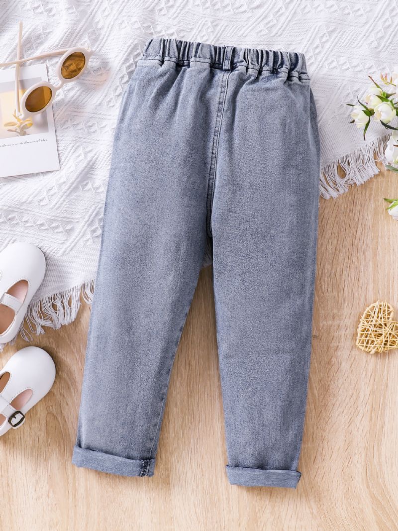 Solide Casual Jeans Til Børn