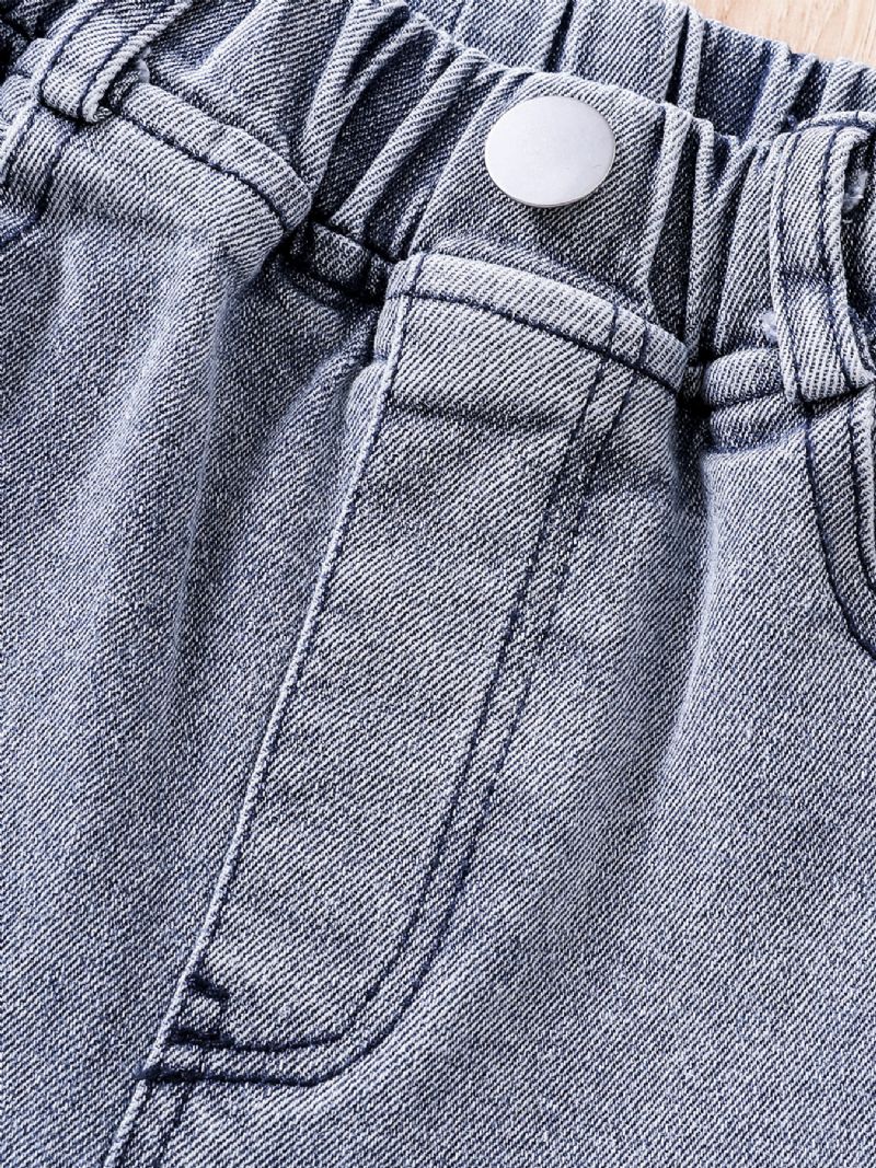 Solide Casual Jeans Til Børn