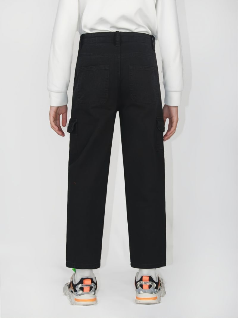 Sorte Basic Jeans Med Lige Ben Til Drenge