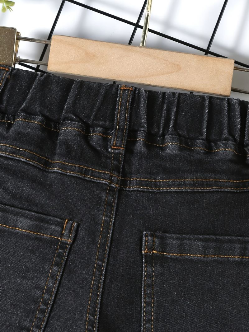 Stretch Denim Jeans Til Drenge Med Elastisk Linning Børnetøj