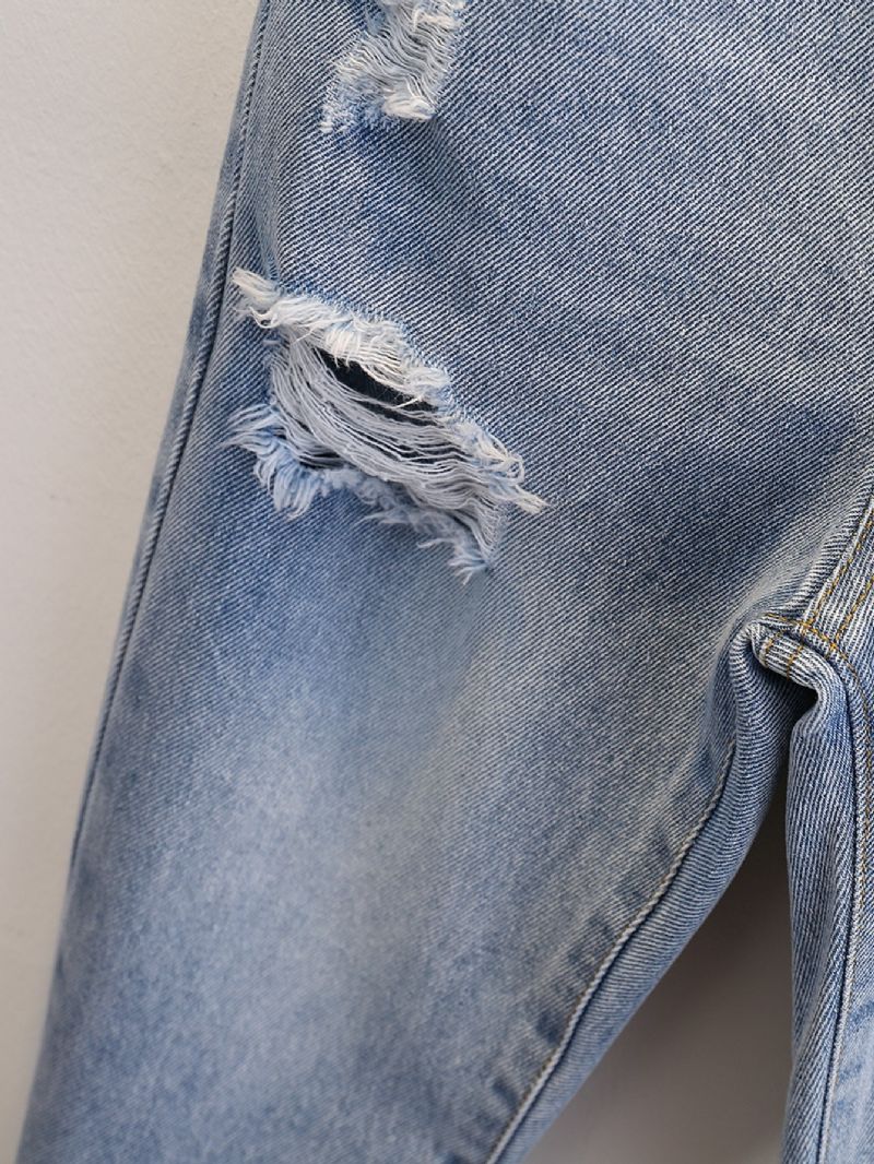 Toddler Drenge Rippede Tilspidsede Jeans