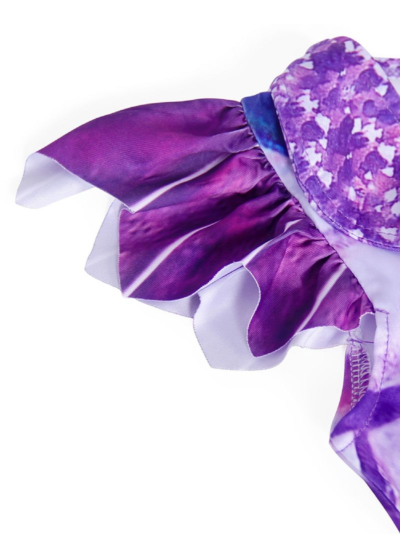 2 Stk. Pige Prinsesse Kjole Kostume Dress Up Fødselsdagsfest Juleoutfit & Paryksæt