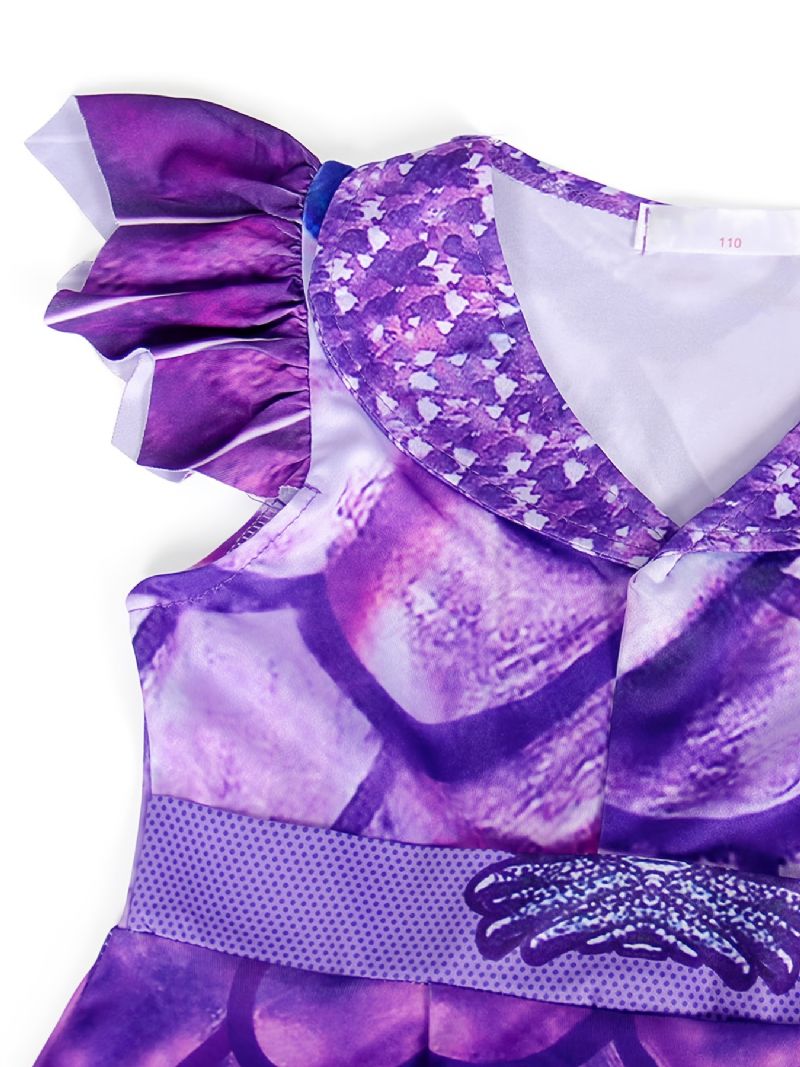 2 Stk. Pige Prinsesse Kjole Kostume Dress Up Fødselsdagsfest Juleoutfit & Paryksæt
