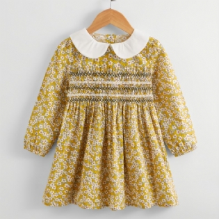Baby Piger Langærmet Kjole Med Blomsterprint