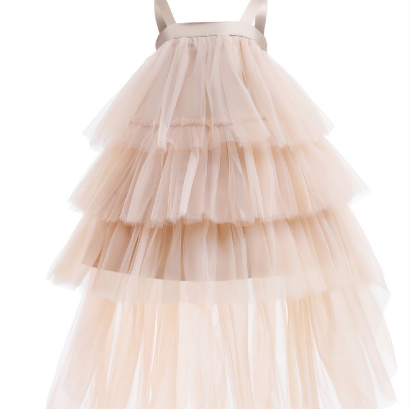 Baby Piger Off The Shoulder Kjole Blonde Tyl Fest Prinsesse