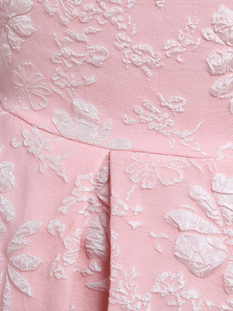 Babypigekjole Lanterneærmet Blomsterprint Prinsessekjole Brudekjole Efterfølgende Aftenkjole
