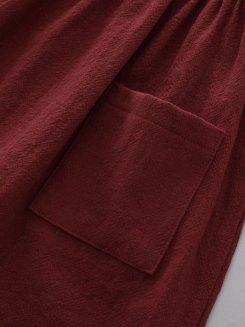 Christmas Price Cuts Baby Piger Double Pocket Langærmet Kjole