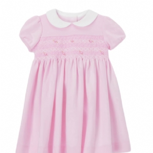 Dukkekrave Pink Flower Piger Dress