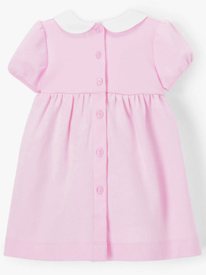 Dukkekrave Pink Flower Piger Dress