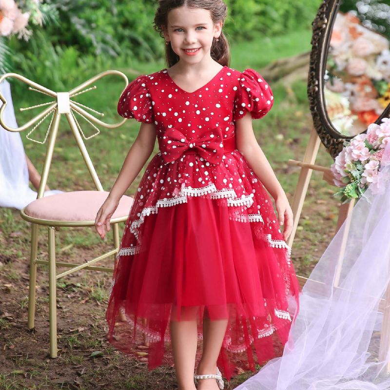 Flower Fluffy Princess Dress Til Piger