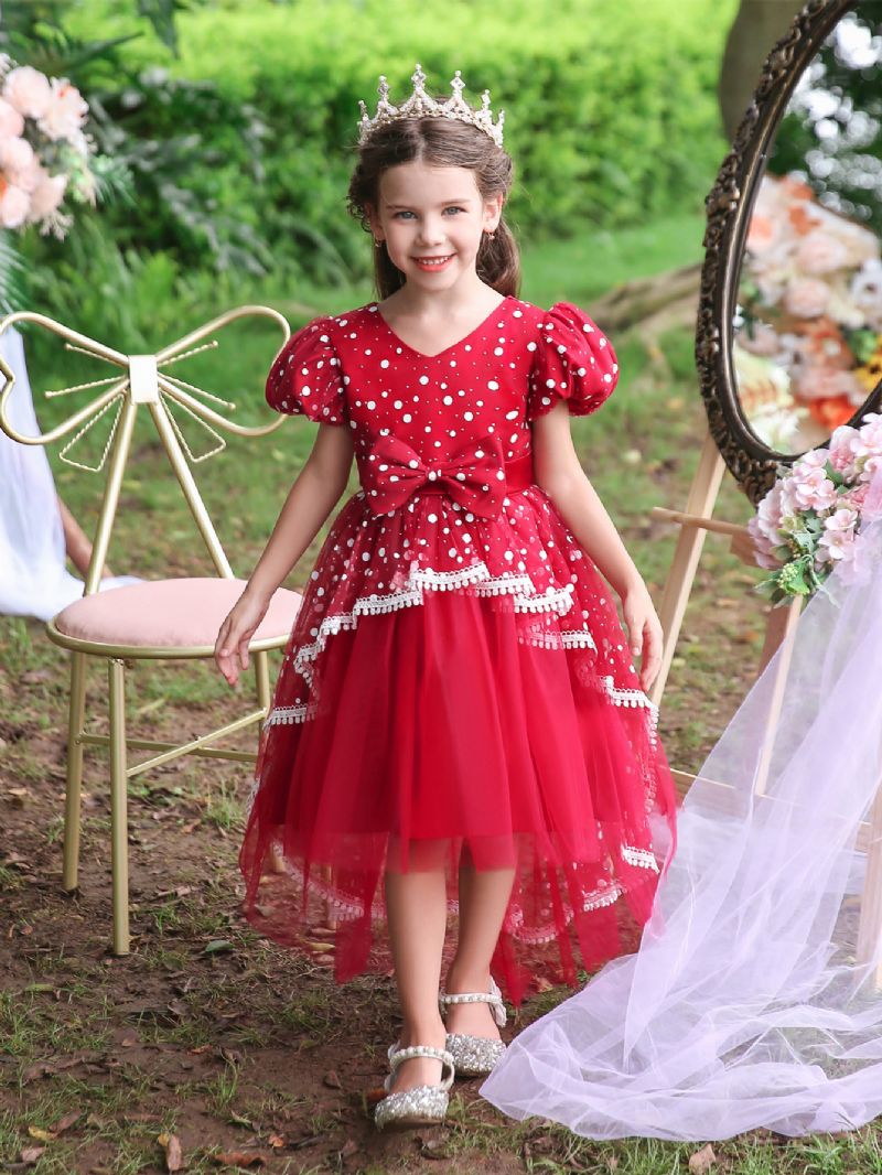 Flower Fluffy Princess Dress Til Piger