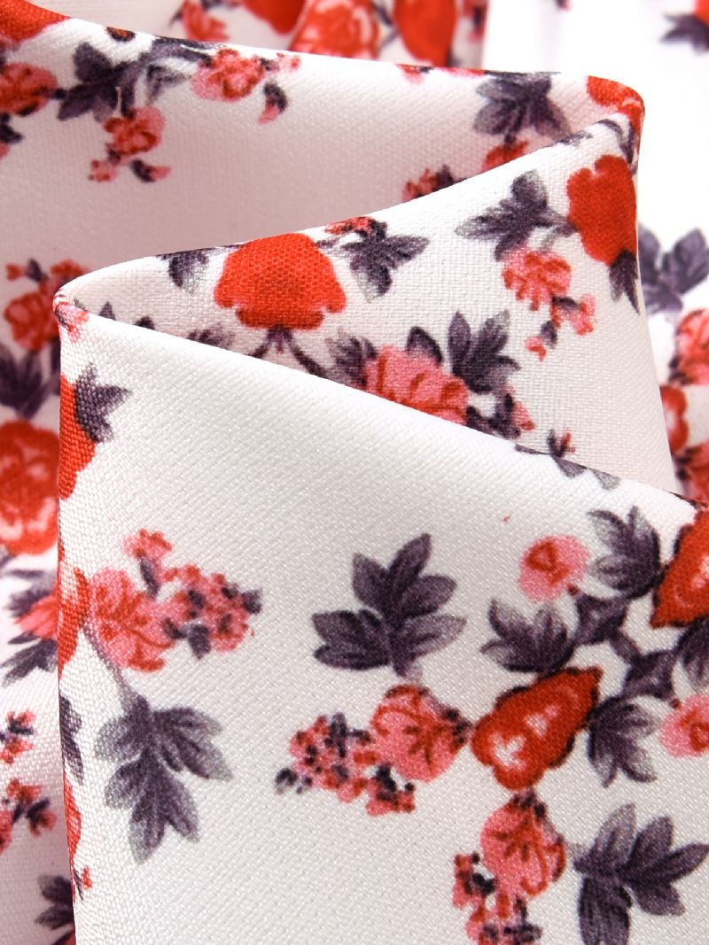 Langærmet Pigekjole Med Blomsterprint